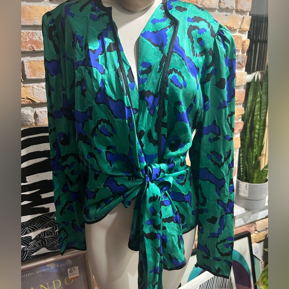 Vintage silk wrap  top/jacket